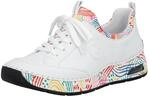 Slip-On Sneaker RIEKER, Damen, Gr. 36, bunt (wei&szlig; multi), Lederimitat, Schuhe
