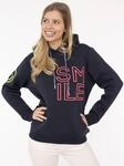 Hoodie ZWILLINGSHERZ "Alissa 2.0", Damen, Gr. S, blau (marine), Sweatware,