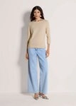 MADELEINE Strickpullover Basic-Pullover mit Rollkante Viskosepullover mit