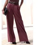LASCANA Anzughose mit weitem Bein, Palazzohose, elegant rot 38