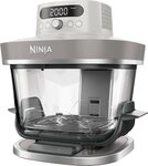 NINJA Hei&szlig;luftfritteuse CRISPi PRO 7-in-1 Glas-Air-Fryer - Beige AS101EULG,...