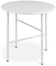 bomoe Beistelltisch Beistelltisch Outdoor Gartentisch Rund &Oslash; 44 cm Finn, Wei&szlig;,