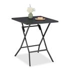 relaxdays Klapptisch Klapptisch (1-St), schwarz