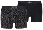 Levi's&reg; Boxershorts LEVIS MEN BANDANA AOP BOXER BRIEF 2P (2er Pack) schwarz L
