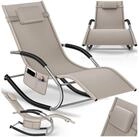 tectake Gartenliege ergonomische Sonnenliege, Belastbarkeit 120 kg, 62 x 146 x...