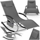 tectake Gartenliege ergonomische Sonnenliege, Belastbarkeit 120 kg, 62 x 146 x...
