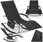 tectake Gartenliege ergonomische Sonnenliege, Belastbarkeit 120 kg, 62 x 146 x...