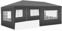 tectake Pavillon Rattan Gartenzelt 6 x 3 m, inklusive Spannseilen und Heringen,...