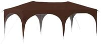 vidaXL Partyzelt Pop-up Partyzelt 575 x 288 x 245 cm Braun Oxford-Stoff