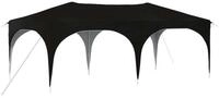 vidaXL Partyzelt Pop-up Partyzelt 575 x 288 x 245 cm Schwarz Oxford-Stoff