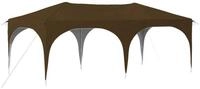 vidaXL Partyzelt Pop-up Partyzelt 575 x 288 x 245 cm Taupe Oxford-Stoff