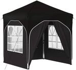 vidaXL Partyzelt Pop-up Partyzelt 192 x 192 x 245 cm Schwarz