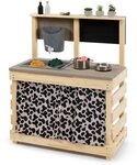 MUDDY BUDDY&reg; Outdoor-Spielk&uuml;che Big Leo Holz, Polyester, natur - warmgrau
