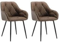 Woltu Polsterstuhl (Set, 2 St), Esszimmerst&uuml;hle Ergonomisches Design Stuhl