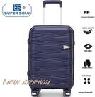 Super Solu Hartschalen-Trolley Polypropylen Handgep&auml;ck M/55cm Koffer Hartschale