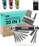 AARON Multitool 20 in 1 Tool Fahrrad Multifunktionswerkzeug Werkzeugset MTB...