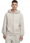 URBAN CLASSICS Hoodie FLUFFY ZIP aus Baumwollmix beige S (46)
