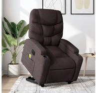 vidaXL Massagesessel, Elektrischer Massagesessel mit Aufstehhilfe Dunkelbraun...