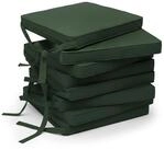 Beautissu Stuhlkissen 8er Set Loft SK Stuhlkissen Dunkelgr&uuml;n, 45x40x5cm,