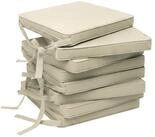 Beautissu Stuhlkissen 8er Set Loft SK Stuhlkissen Natur, 45x40x5cm,...
