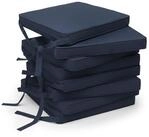 Beautissu Stuhlkissen 8er Set Loft SK Stuhlkissen Dunkelblau, 45x40x5cm,...