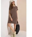 CECIL Sommerkleid aus 100% Baumwolle beige 3XL (48)