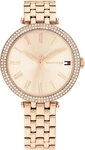 Tommy Hilfiger Quarzuhr NATALIE 1782721, Armbanduhr, Damenuhr, Glaskristalle,
