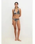 Marc O'Polo Bikini-Hose Abstract Floral AOP schwarz L