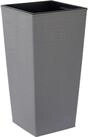Siena Garden Pflanzk&uuml;bel Pflanzgef&auml;&szlig;e NIZZA GROOVE grau Rillenoptik, 35 x 35...