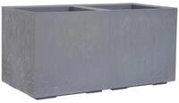 Siena Garden Pflanzk&uuml;bel Pflanzkasten FARO STONE grau 40&times;80&times;40 cm Betonoptik