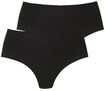 LASCANA High-Waist-String (2er-Pack) aus weicher und hoch elastischer Microfaser