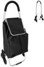 relaxdays Einkaufstrolley Treppensteiger 45 l, 45 l, schwarz