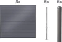 Alberts Dichtzaun Palitio, Profilh&ouml;he 150 mm, Aluminium, verschiedene Dekore...