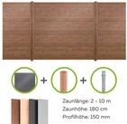 Alberts Metallzaun Alberts 500047 Zaunfeld-Set Palitio, zum Einbetonieren,