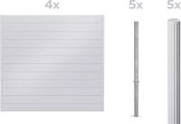 Alberts Dichtzaun Palitio, Profilh&ouml;he 150 mm, Aluminium, verschiedene Dekore...