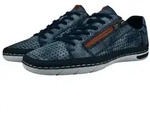 bugatti Sneaker Halbschuh, Freizeitschuh mit praktischem Rei&szlig;verschluss blau...