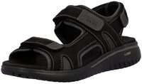 Rieker Rieker 26450-00 Herren Leder & Textil black Sandalette