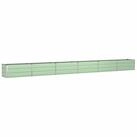 vidaXL Blumentopf Pflanzk&uuml;bel Pastellgr&uuml;n 580 x 50 x 45 cm Verzinkter Stahl...
