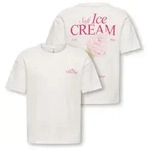 KIDS ONLY T-Shirt KOGHELEN LIFE S/S LOOSE TEE JRS NOOS mit gro&szlig;em R&uuml;ckendruck...