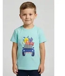 Blue Seven T-Shirt mit kurzem Arm, mit Druck und unifarben, aus Baumwolle blau 98 EU