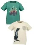 Blue Seven T-Shirt (Packung, 2-tlg) unifarben und bedruckt, mit...
