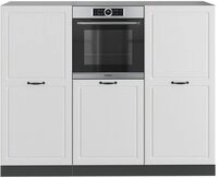 Vicco K&uuml;chenzeile R-Line, Wei&szlig; Landhaus/Anthrazit, 180 cm ohne Arbeitsplatte