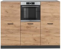 Vicco K&uuml;chenzeile R-Line, Goldkraft Eiche/Anthrazit, 180 cm ohne Arbeitsplatte