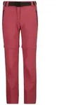 CMP Trekkinghose CMP M&auml;dchen Hose Stretch Zip Off 3T51445 rot 110