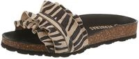 VERBENAS ROCIO Pantolette Strandschuh, Sommerschuh, Urlaubsschuh mit R&uuml;schen