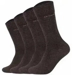 Camano Kurzsocken Unisex Socken 4er Pack Baumwolle (Packung, 4er Pack) braun...