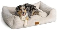 Freudentier Hundekorb Hundebett orthop&auml;disch aus Cord, Hundebett gro&szlig;e Hunde &
