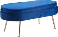 SalesFever Polsterhocker Clam - Stilvoller Hocker, Elegantes Design in ovaler...