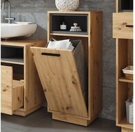 Vicco W&auml;scheschrank Beatrice, Artisan Eiche/Anthrazit, 38 x 93 cm mit