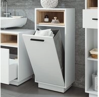 Vicco W&auml;scheschrank Beatrice, Wei&szlig;/Sonoma, 38 x 93 cm mit herausnehmbarer